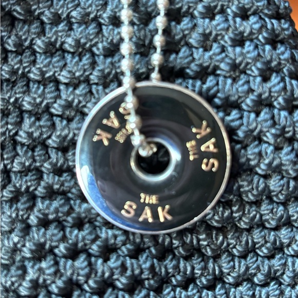 The Sak Y2K Black Crochet Knit Shoulder Bag 2000s Boho Purse - Picture 4 of 11